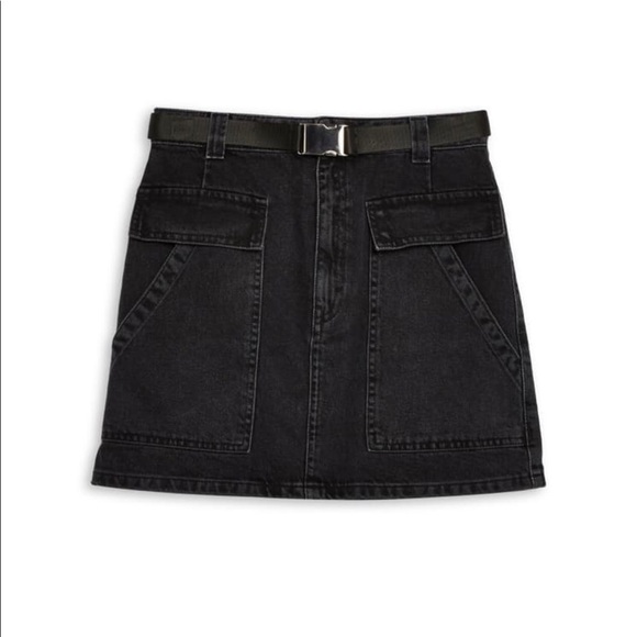 NWT Topshop Denim utility skirt - Picture 3 of 6